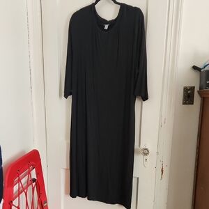 a new day Elegant Black Long Sleeve Dress